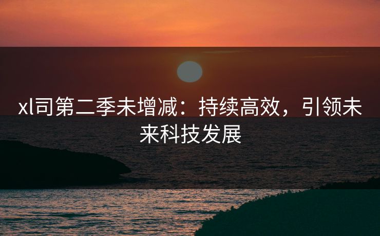 xl司第二季未增减：持续高效，引领未来科技发展