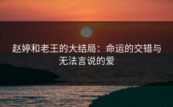 赵婷和老王的大结局：命运的交错与无法言说的爱